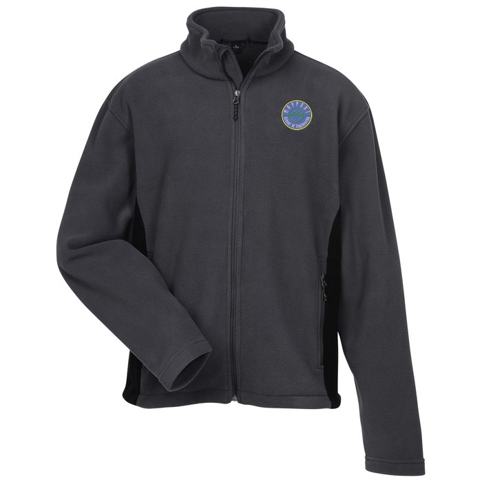 Custom Crossland Colourblock Fleece Jacket - Men's - 24 hr