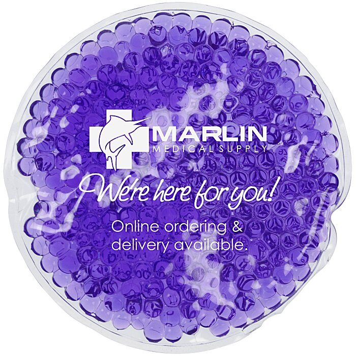 Custom Round Aqua Pearls Hot / Cold Pack