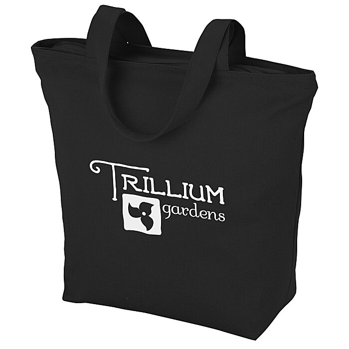 Custom Maine Zippered 8-oz Cotton Tote