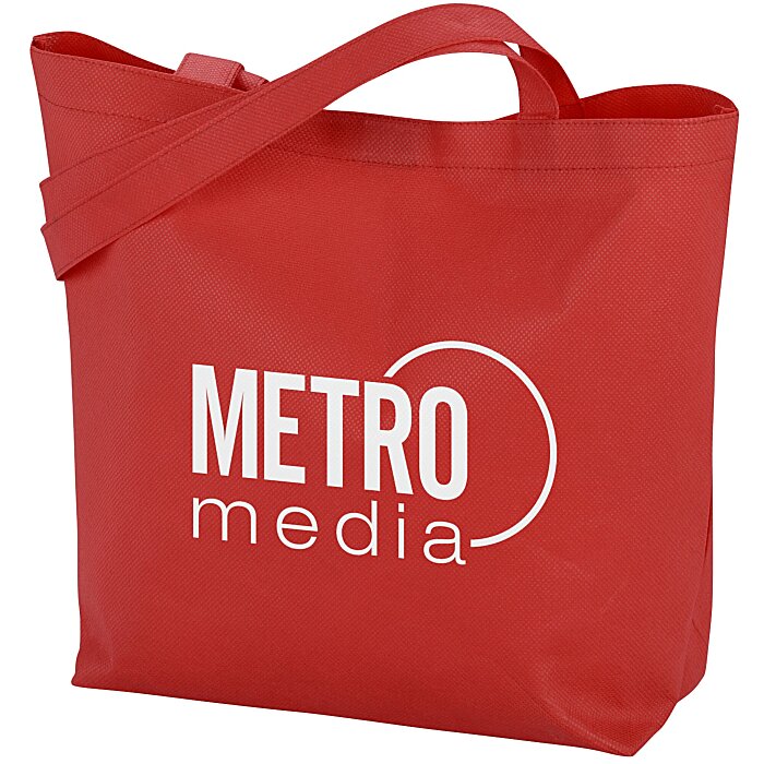 Custom Stay Shut Non-Woven Tote - 11 3/4 inches x 14 3/4 inches