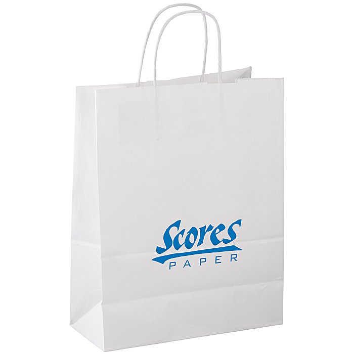 Custom Matte White Shopping Bag - 13