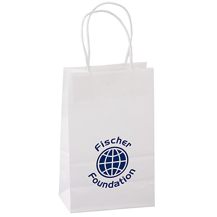 Custom Matte White Shopping Bag - 8