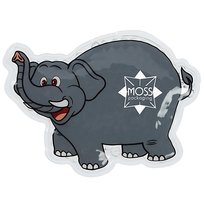 Custom Shaped Mini Aqua Pearls Hot/Cold Pack - Elephant