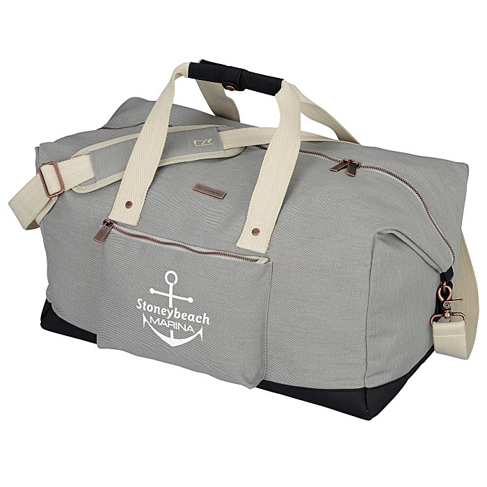 Custom Cutter & Buck VIP Cotton Weekender Duffel