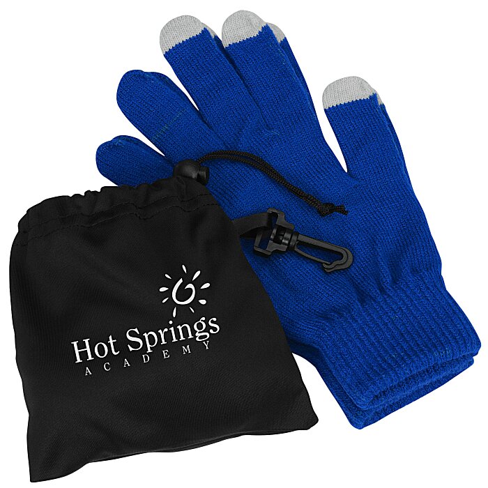 Custom Touch Gloves with Pouch