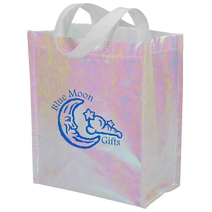 Custom Iridescent Laminated Non-Woven Gift Tote
