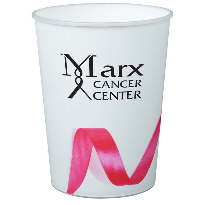 Custom Modern Breast Cancer Awareness Stadium Cup - 16 oz.