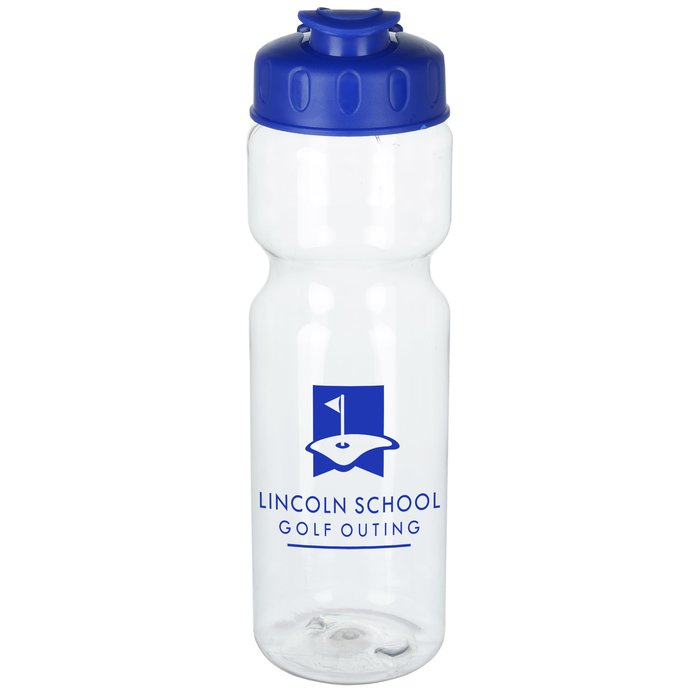 Custom Clear Impact Olympian Sport Bottle with Flip Lid - 28 oz