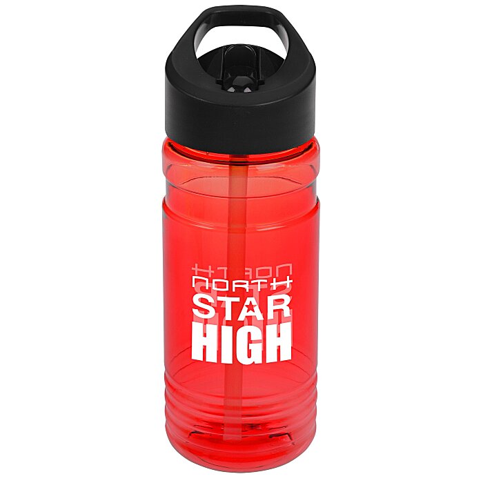 Custom Line Up Bottle with Flip Straw Lid - 20 oz