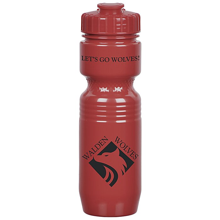 Custom Jogger Infuser Sport Bottle - 25 ounces - Opaque - Flip Top Lid