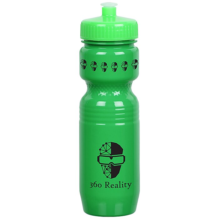 Custom Jogger Infuser Sport Bottle - 25 ounces - Opaque - Push Pull Lid