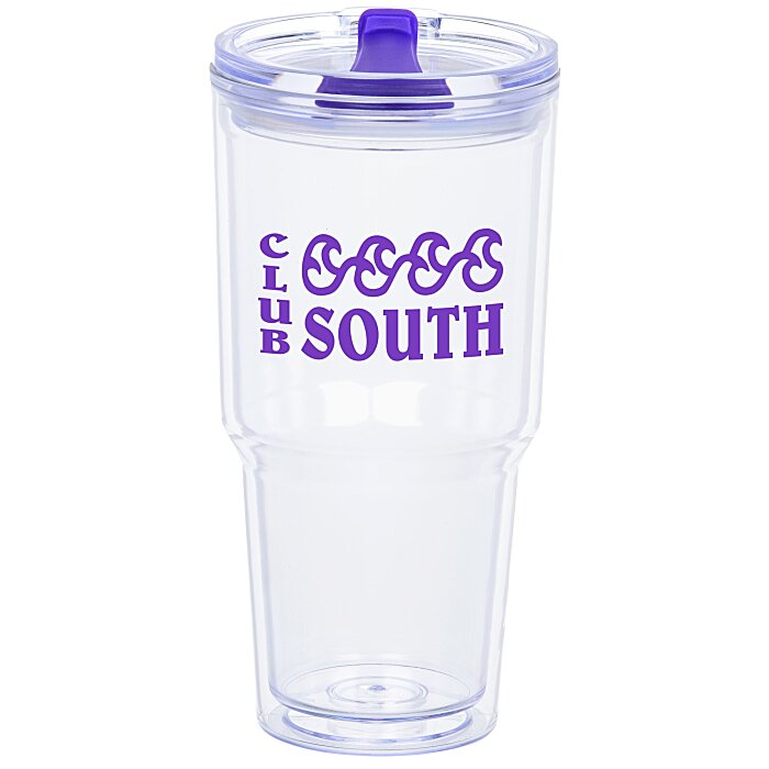 Custom Clearly Acrylic Travel Tumbler - 24 oz.