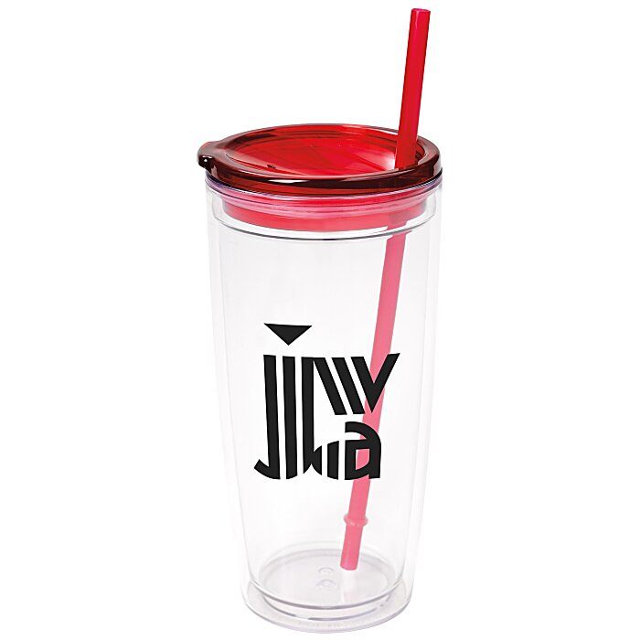 Custom Flurry Tumbler with Straw - 20 oz.