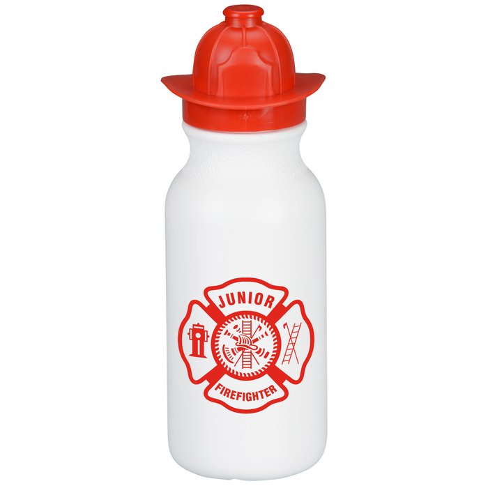 Custom Firefighter Helmet Sport Bottle - 20 oz.