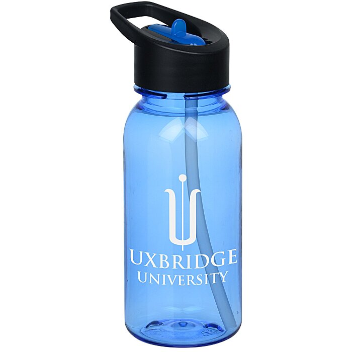 Custom Cadet Water Bottle with Two-Tone Flip Straw Lid - 18 oz