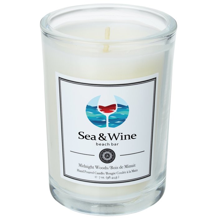 Custom Zen Scented Tumbler Candle - 7 oz. - Midnight Woods