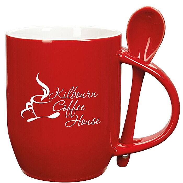 Custom Rounded Spooner Coffee Mug - 11 oz
