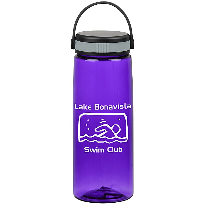 Custom Flair Bottle with Loop Carry Lid - 26 oz