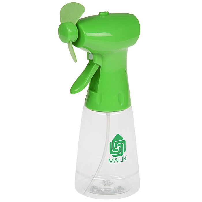 Custom Stay Cool Spray Bottle & Fan