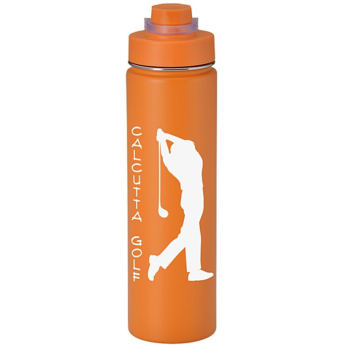 Custom h2go Conquer Vacuum Bottle - 24 oz