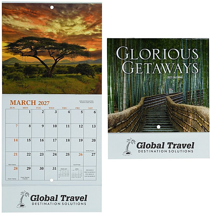 Custom Glorious Getaways Calendar - Mini