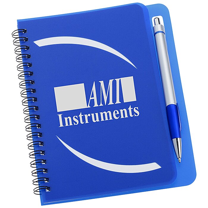 Custom Huntington Notebook Set - Silver