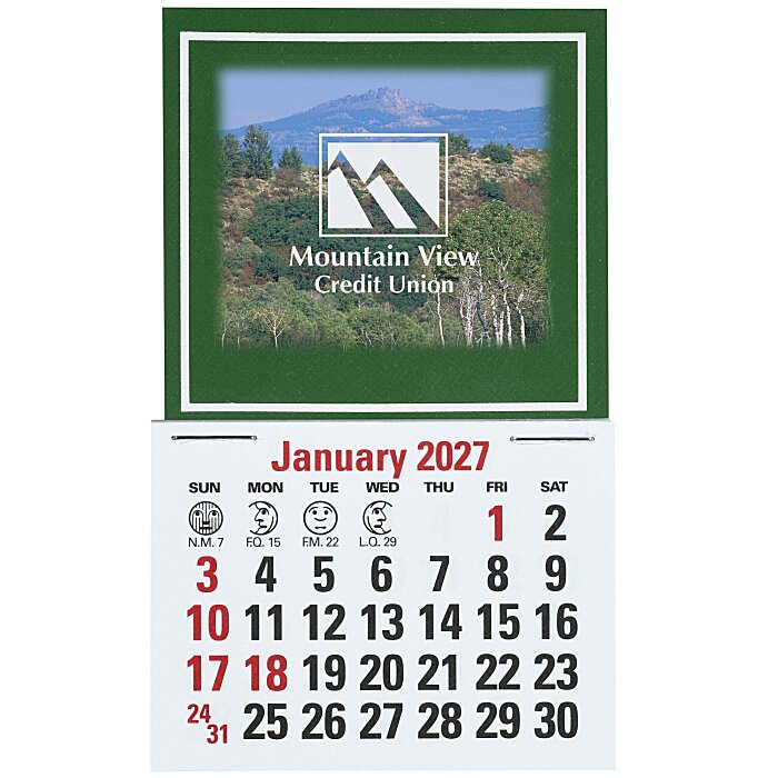 Custom Full Colour Stick Up Calendar - Square