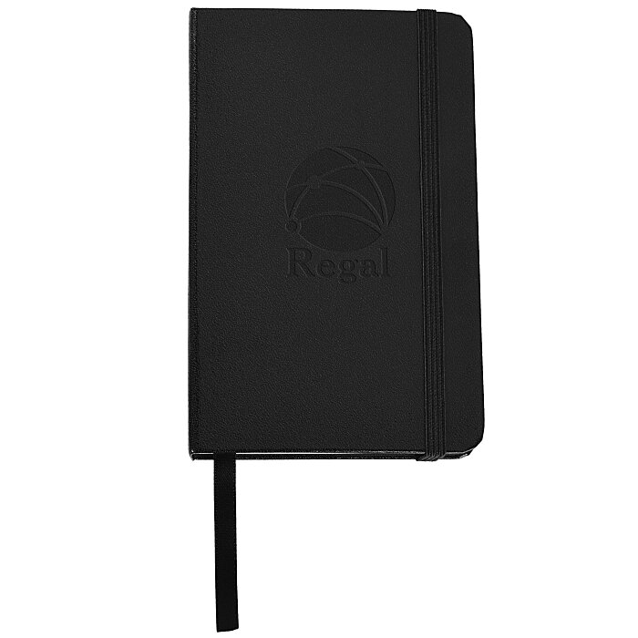 Custom Ambassador Bound Journal Book - 5 1/8 inches x 3 1/2 inches - Debossed