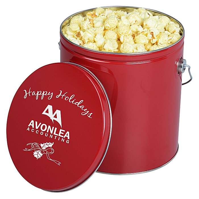 Custom Butter Popcorn Tin - 1-Gallon