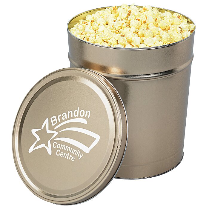 Custom Butter Popcorn Tin - 3 1/2-Gallon
