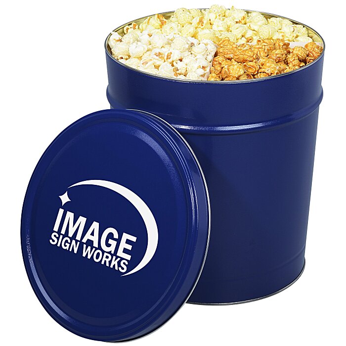 Custom Trio Popcorn Tin - 3 1/2-Gallon