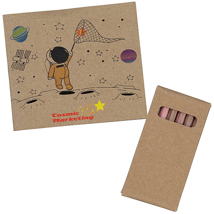 Custom Kid's Colouring Book To-Go Set - Space - Full Colour