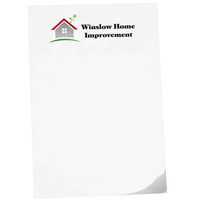 Custom TaskRight Sticky Pad - 6 inches x 4 inches - 25 Sheet